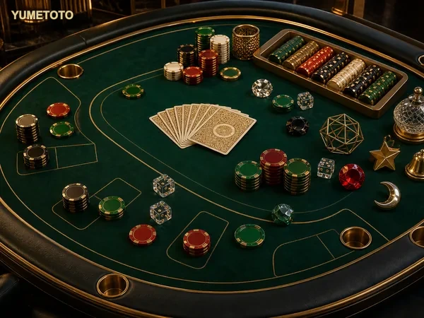 Tampilan antarmuka meja poker yumetoto